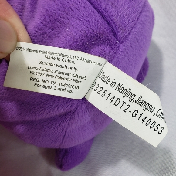 Neon Rainbow Rockin Monkey & Neon Purple Rockin Lion Plush Set Black Light Fun - Picture 10 of 11